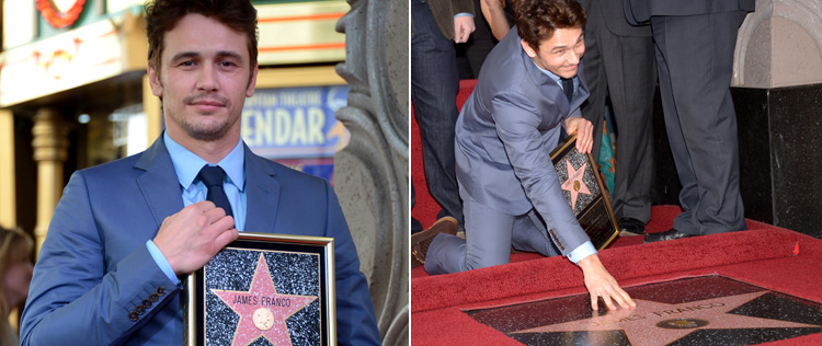 James Franco ganha estrela na Calçada da Fama