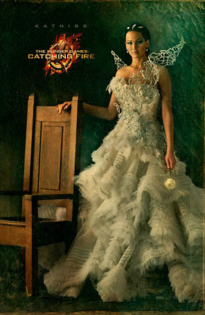 Figurinista comenta vestido de noiva de Jennifer Lawrence em <i>Em Chamas</i>