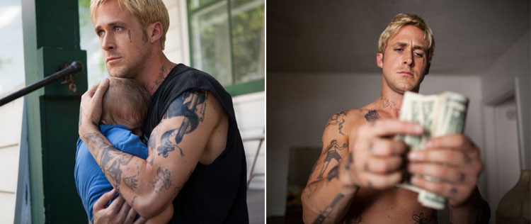 Ryan Gosling aparece com tatuagens e ainda mais loiro para seu novo filme