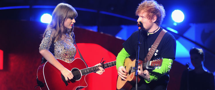 Ed Sheeran nega namoro com Taylor Swift