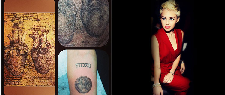 Miley Cyrus faz nova tatuagem. Confira!
