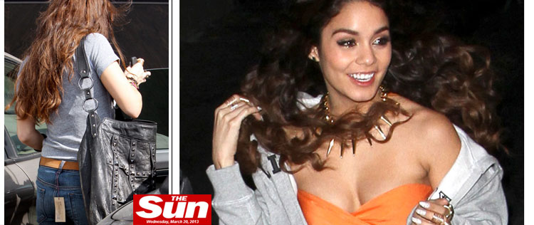 Vanessa Hudgens comete duas gafes de estilo no mesmo dia