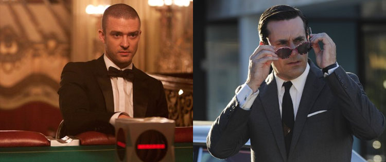 Ator de <i>Mad Men</i> elogia os <i>looks</i> de Justin Timberlake