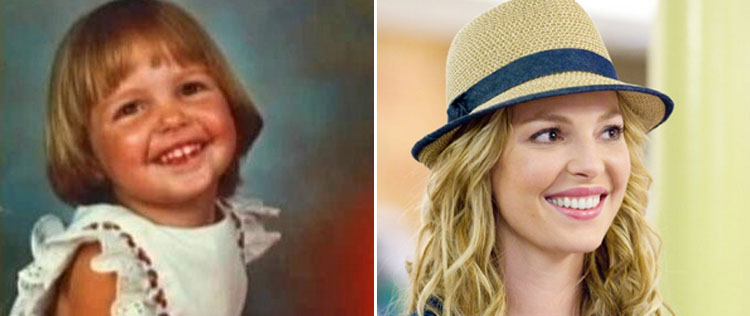 Katherine Heigl divulga imagem de quando era criança