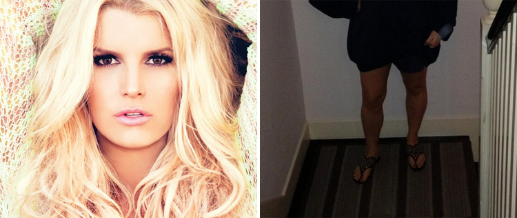 - <I>Estou treinando como andar sem salto</i>, revela Jessica Simpson