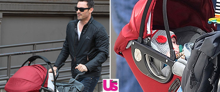 Marido de Megan Fox passeia com o filho do casal