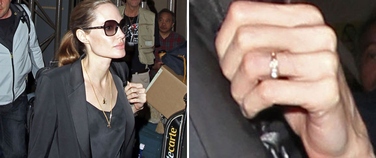 Aliança de Angelina Jolie pertencia à bisavó de Brad Pitt