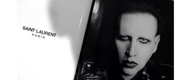 Marilyn Manson é o rosto da nova campanha da <i>Yves Saint Laurent</i>