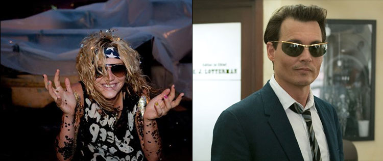 Ke$ha diz que flertou com Johnny Depp