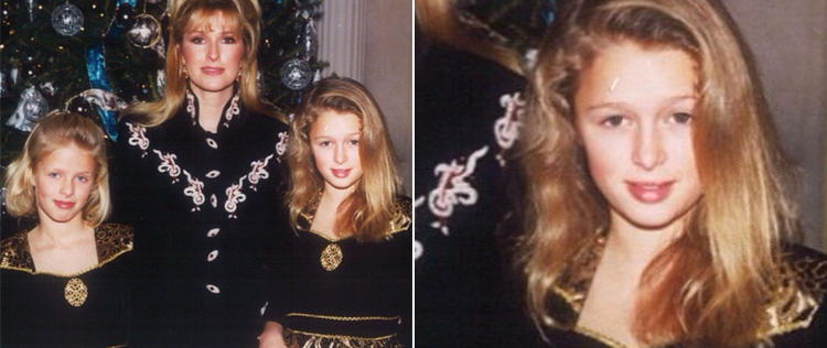 Paris Hilton divulga foto de sua infância ao lado da mãe e da irmã