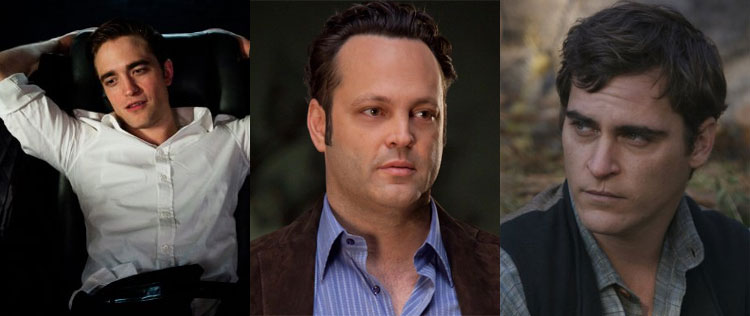 Sem Kristen, Robert Pattinson curte a noite ao lado de Vince Vaughn e Joaquin Phoenix