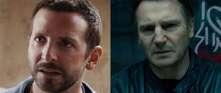 Bradley Cooper e Liam Neeson processam empresa por uso indevido de sua imagem