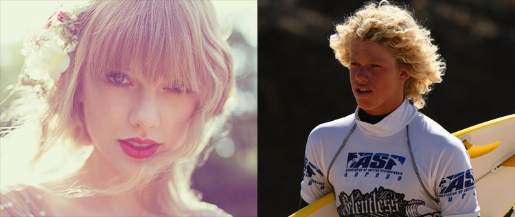 Taylor Swift tem encontro com surfista