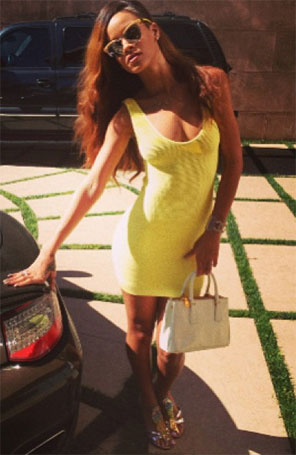 Rihanna pode estar grávida, diz <i>site</i>