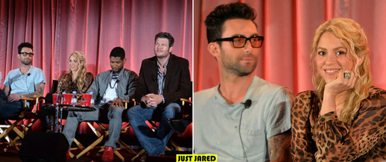 Jurados do <i>The Voice USA</i> comparecem a evento