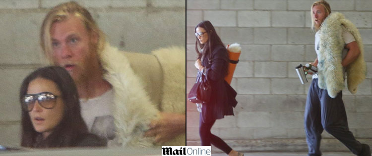 Demi Moore deixa aula de ioga acompanhada