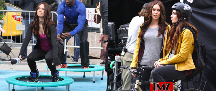 Depois de pular em trampolim, Megan Fox usa dublê pra rodar cenas de filme