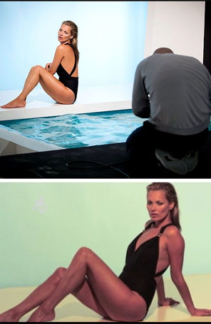 Kate Moss usa maiô brasileiro em campanha