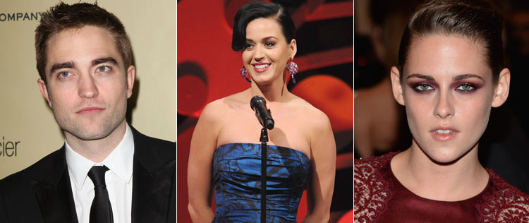 Katy Perry <i>desempenhou papel</i> importante no término de Kristen Stewart e Robert Pattinson, diz <i>site</i>