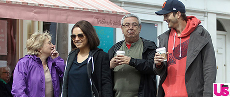 Veja a foto do encontro de Ashton Kutcher com os pais de Mila Kunis