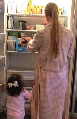 Mariah Carey assalta geladeira com a filha, veja aqui!