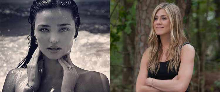 Jennifer Aniston ganha <i>lingerie</i> de Miranda Kerr. Entenda!