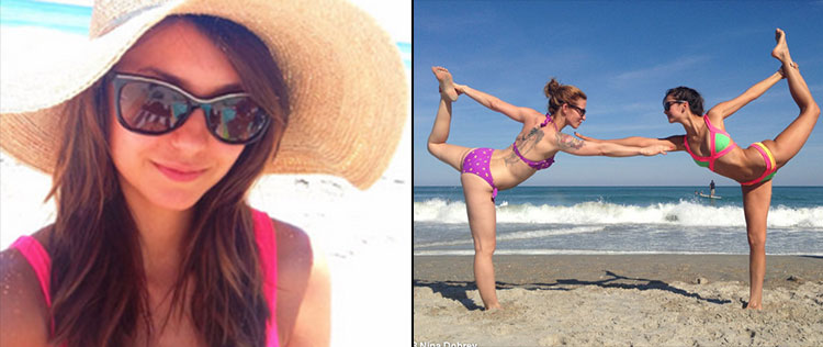 Nina Dobrev curte praia com as amigas após término de namoro