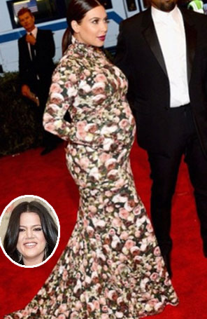 Khloé Kardashian não gostou do vestido que Kim usou para o baile do <i>MET</i>
