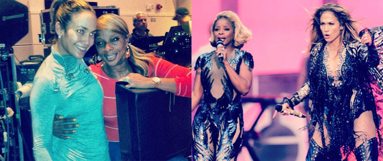 Jennifer Lopez e Mary J Blige posam sem maquiagem. Veja o antes e o depois!