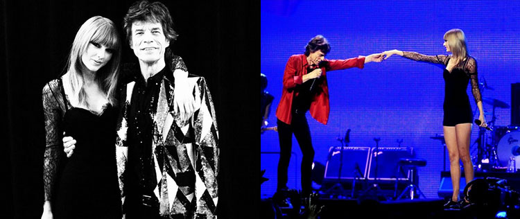Taylor Swift canta com os <i>Rolling Stones</i>