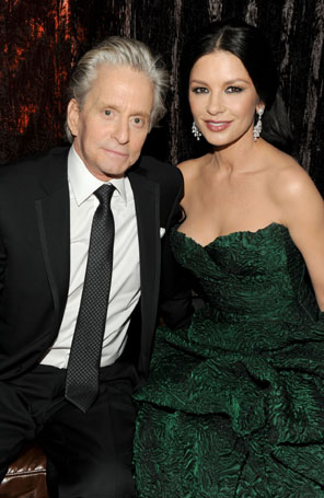 <i>- Ela está ótima!</i>, diz Michael Douglas sobre Catherine Zeta Jones