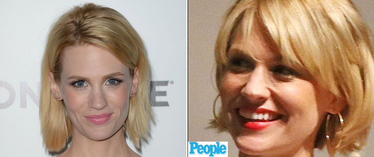 January Jones revela novo corte de cabelo