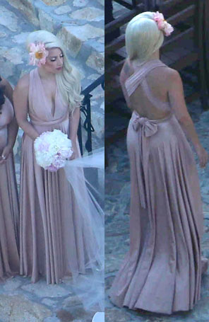 Lady Gaga usa vestido de 660 reais para casamento