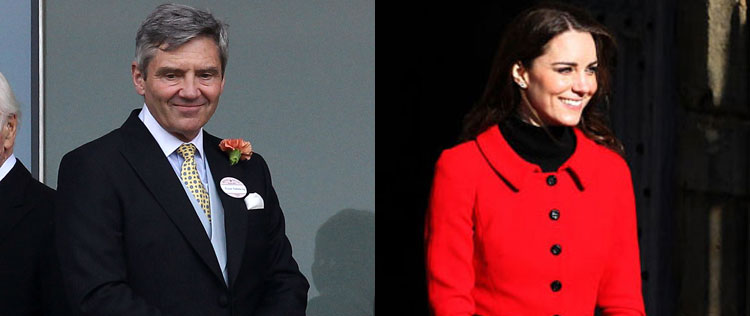 Prestes a dar à luz, Kate Middleton passa o Dia dos Pais com Michael Middleton