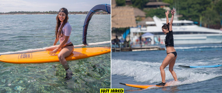 Vanessa Hudgens e Ashley Greene surfam na Indonésia
