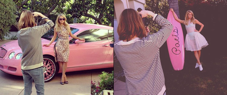 Paris Hilton divulga fotos de ensaio com Sofia Coppola
