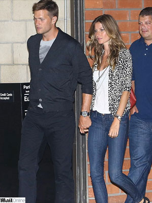 Gisele Bündchen e Tom Brady tem noite romântica em Los Angeles