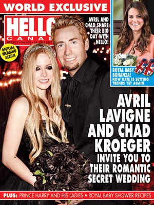 Avril Lavigne se casa de preto com Chad Kroeger. Veja a primeira foto oficial!