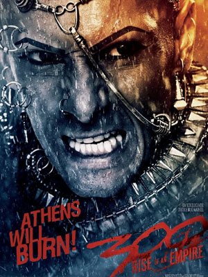 Rodrigo Santoro estampa pôster de <i>300: A ascensão do Império</i>