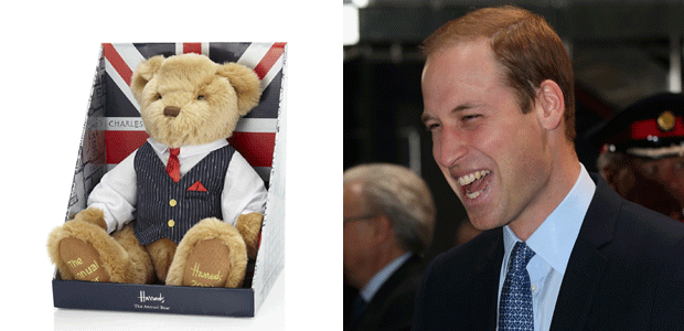 Príncipe William compra urso de pelúcia para o filho