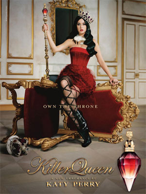 Katy Perry vira rainha para campanha de perfume