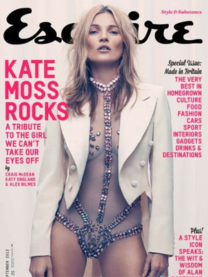Kate Moss posa para revista masculina depois de 17 anos