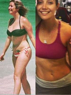 Mais magra, Luiza Possi mostra o antes e depois do seu corpo