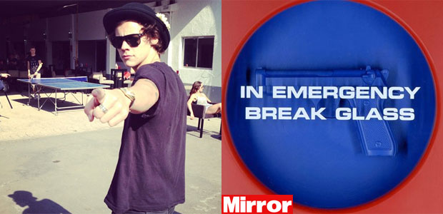 Harry Styles compra peça de arte com arma. Entenda!