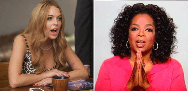 Oprah Winfrey aconselha Lindsay Lohan a deixar de lado sua viagem para a Europa