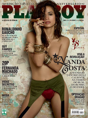 <i>Playboy</i> divulga capa de agosto com Nanda Costa. Confira!
