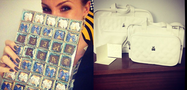 Grávida, Ana Hickmann divulga foto de presentes que ganhou