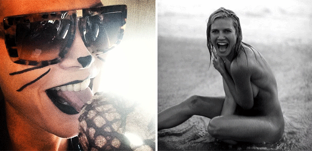 <i>Sexy</i> e irreverente, Heidi Klum posta foto nua. Veja!