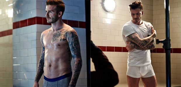David Beckham posa só de cueca para campanha