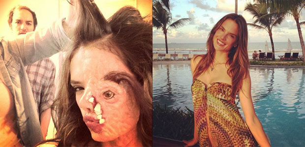 Alessandra Ambrósio aparece irreconhecível em foto